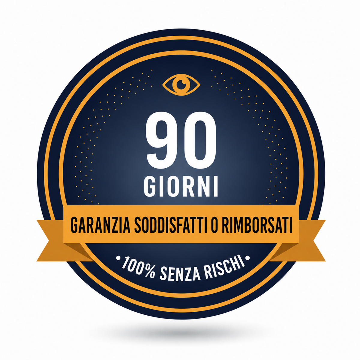 Sigillo garanzia soddisfatti o rimborsati 90 giorni